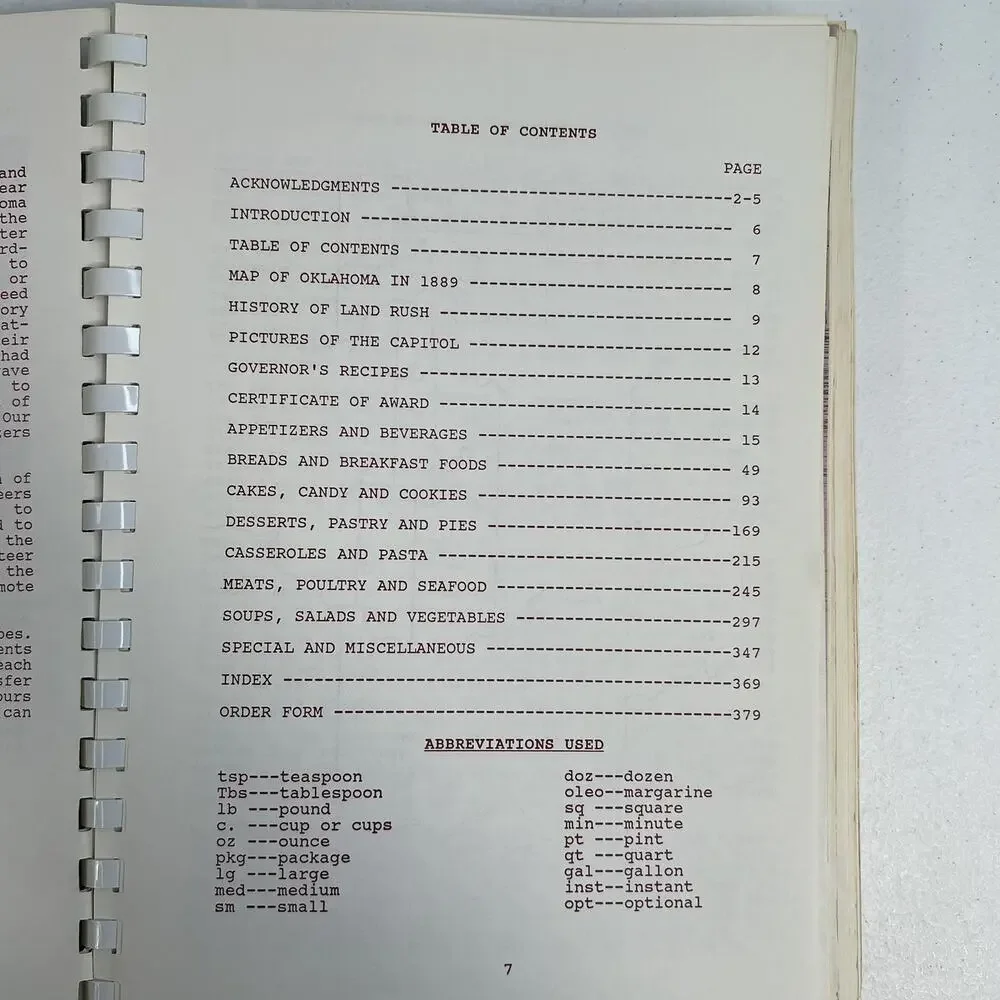 Vintage Sooner Prairie Receipts 1889-1989 Oklahoma Cookbook Softcover‎ History